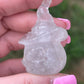 Clear Quartz Halloween Pumpkin Carving