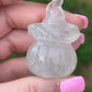 Clear Quartz Halloween Pumpkin Carving