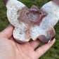 Druzy Agate Butterfly Carving