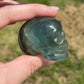 Green Fluorite Mini Skull Carving