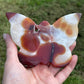 Druzy Agate Butterfly Carving