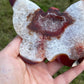 Druzy Agate Butterfly Carving