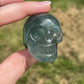 Green Fluorite Mini Skull Carving