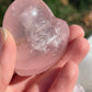 1 Rose Quartz Heart Palm Stone