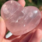 1 Rose Quartz Heart Palm Stone