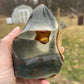 Polychrome Jasper Flame Carving
