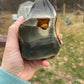 Polychrome Jasper Flame Carving
