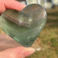Mint Green Fluorite Crystal Heart