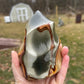 Polychrome Jasper Flame Carving