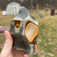 Polychrome Jasper Flame Carving