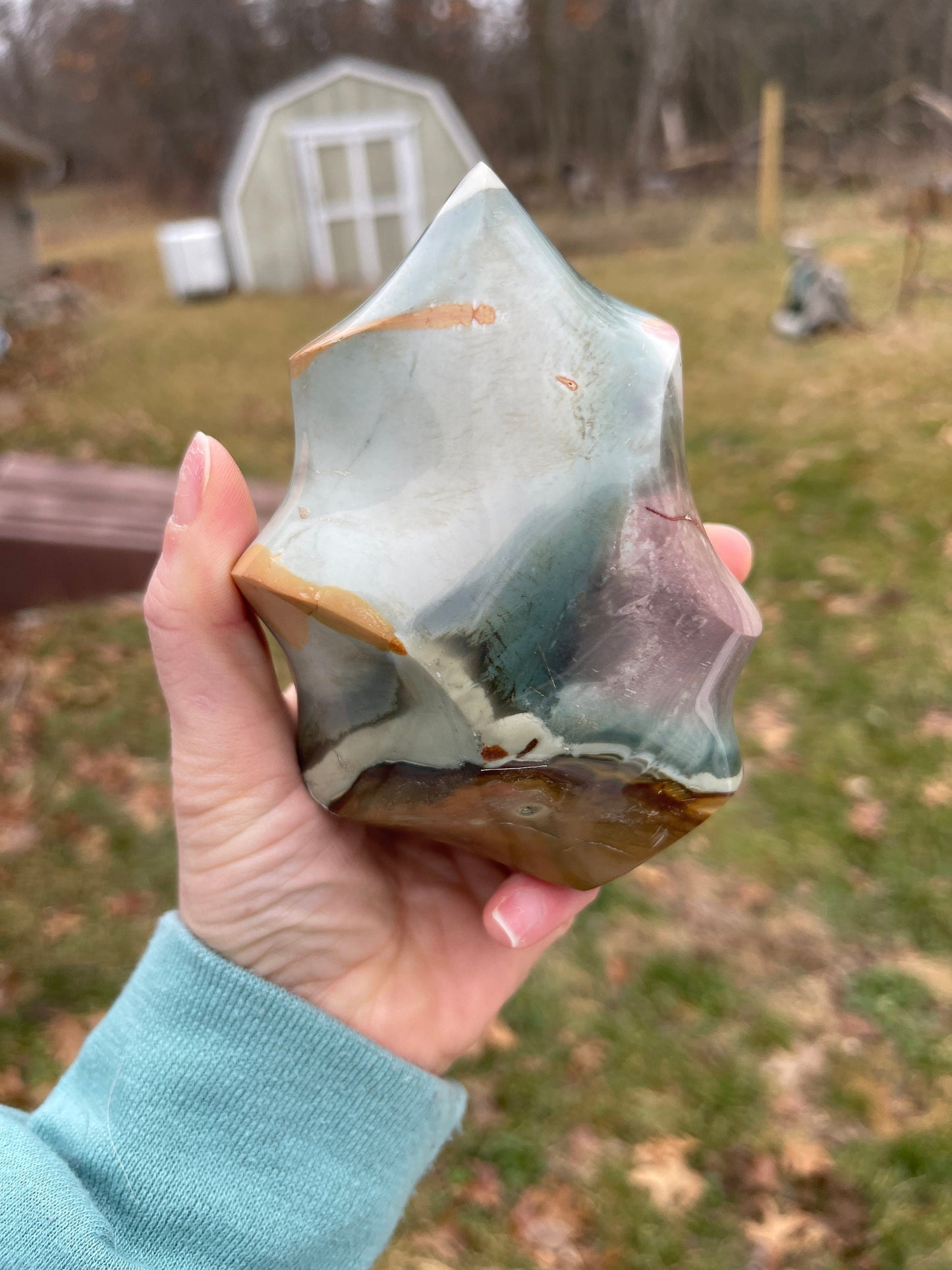 Polychrome Jasper Crystal Flame