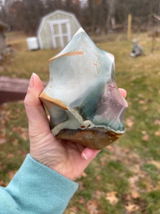 Polychrome Jasper Crystal Flame