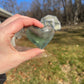 Mint Green Fluorite Crystal Heart