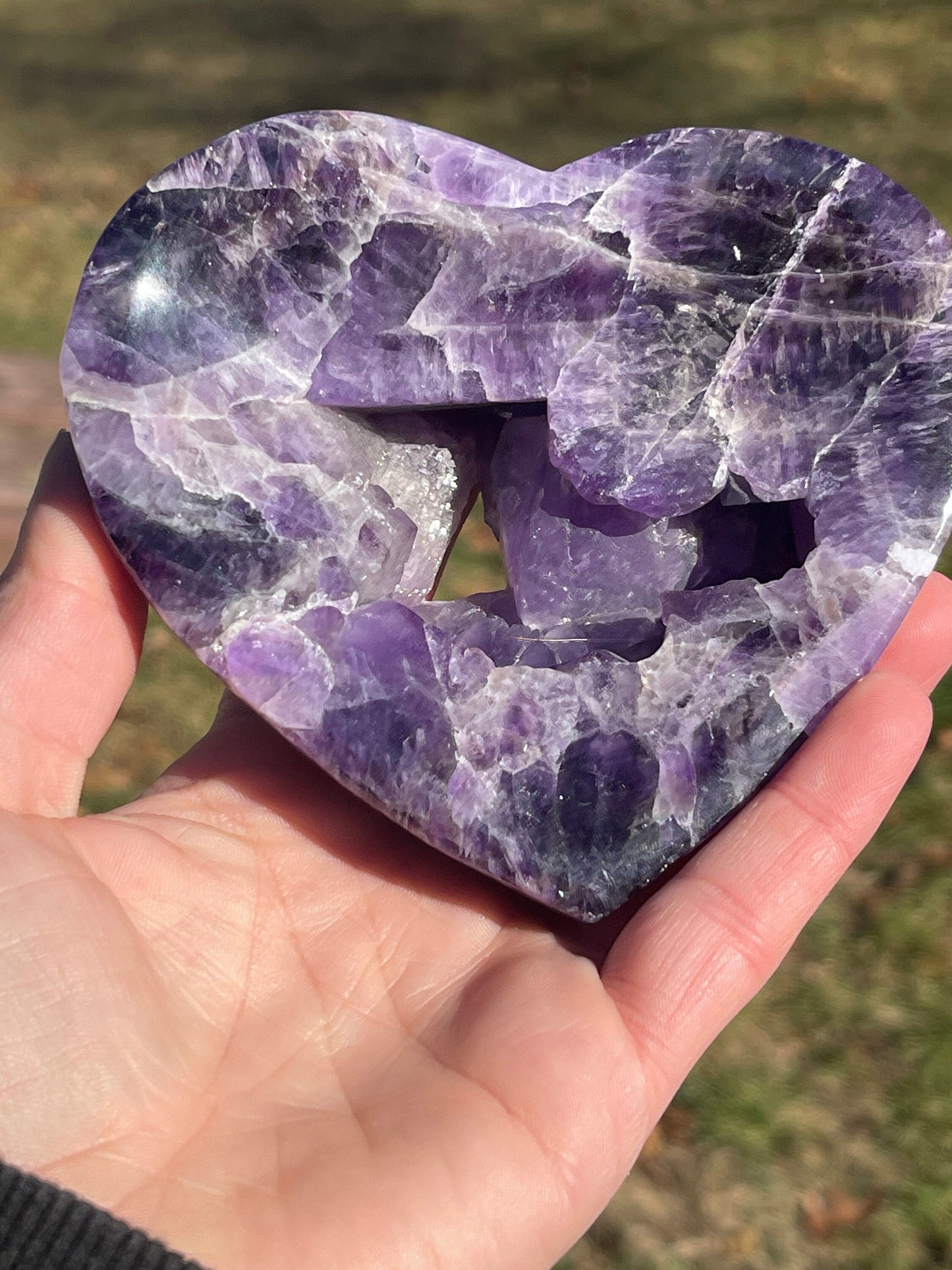Dream Amethyst Heart Crystal Bowl