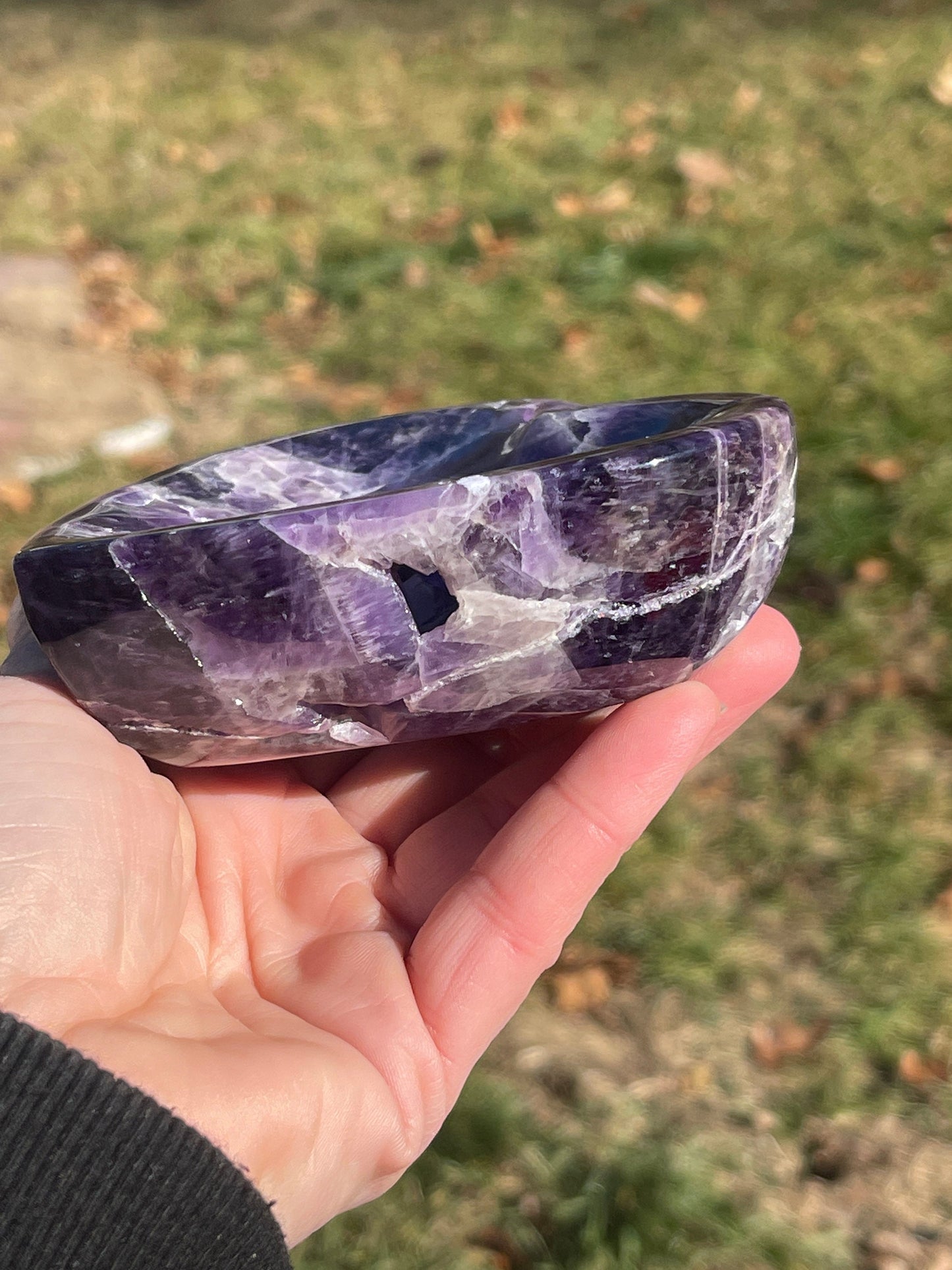 Dream Amethyst Heart Crystal Bowl