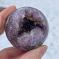 Purple Geode Crystal Sphere
