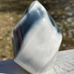 Orca Agate Flame Carving