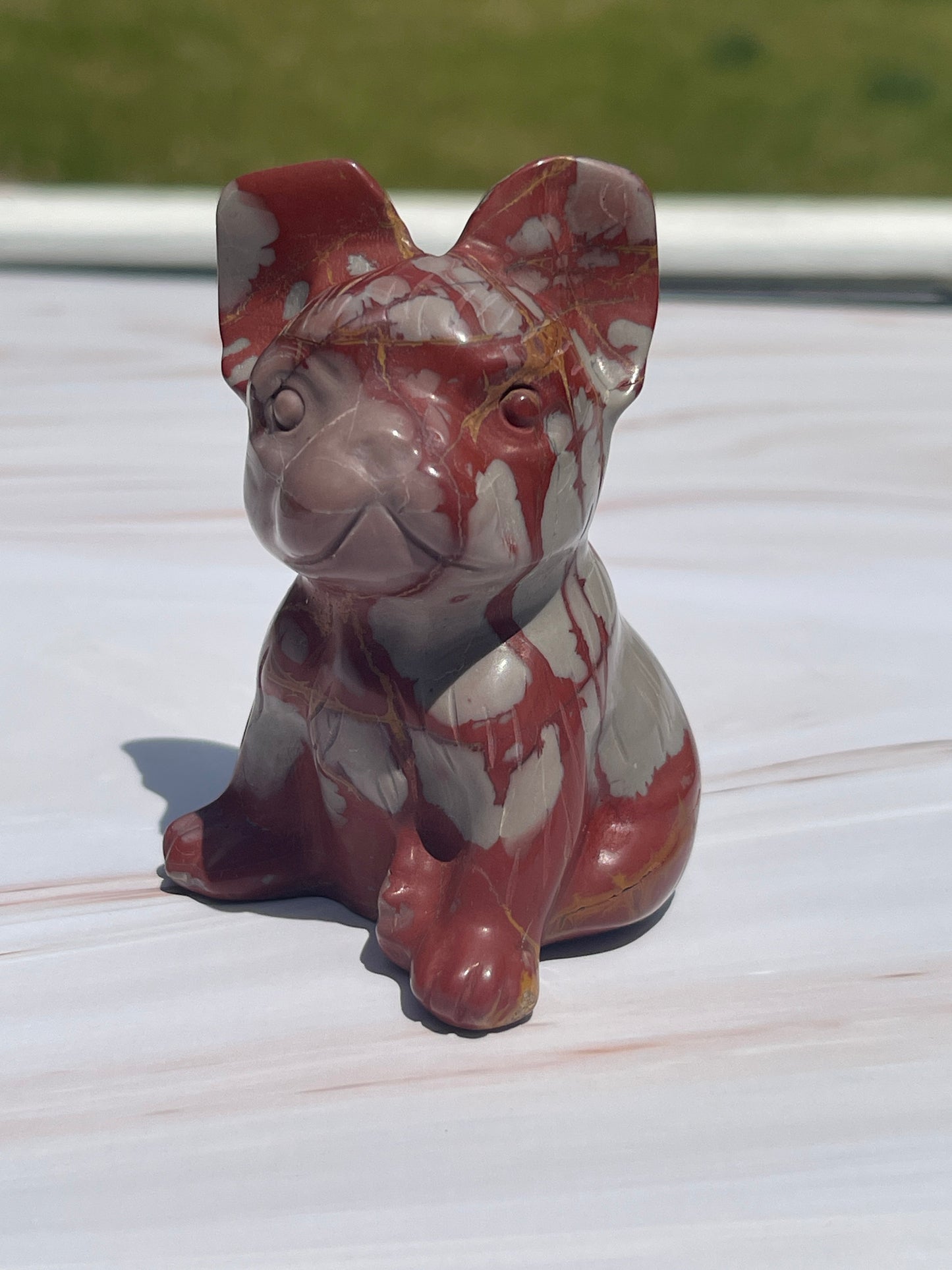 Noreena Jasper French Bulldog Carving