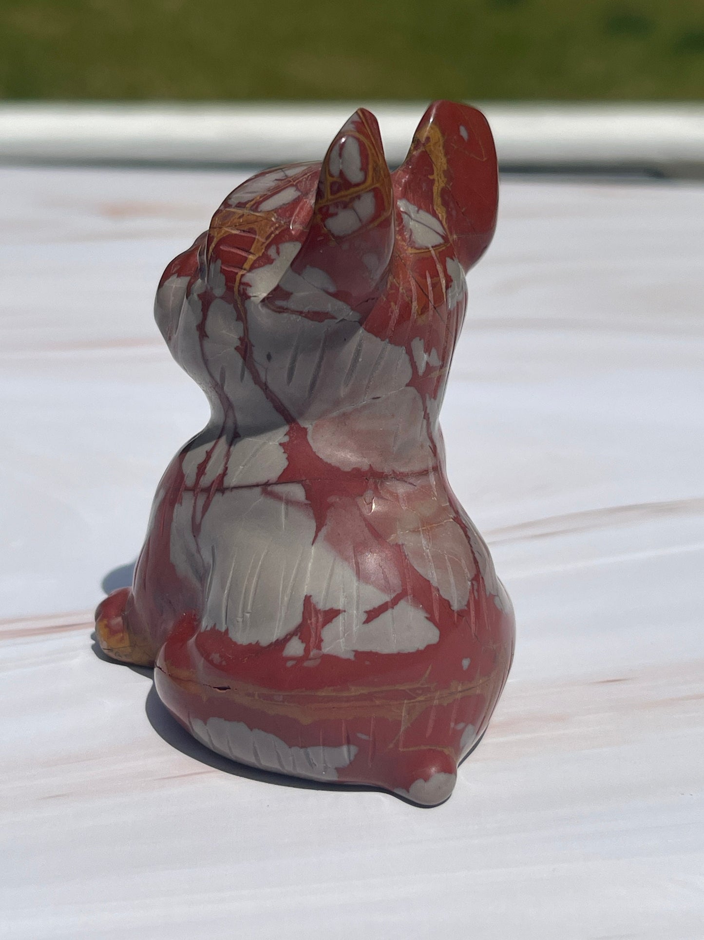Noreena Jasper French Bulldog Carving