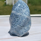 Blue Calcite Flame Carving