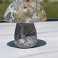Ocean Jasper Crystal Mushroom Carving: Meditation Stone Gift