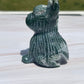 Moss Agate Bulldog Carving
