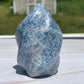 Blue Calcite Flame Carving