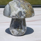 Ocean Jasper Crystal Mushroom Carving: Meditation Stone Gift