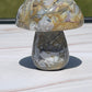 Ocean Jasper Crystal Mushroom Carving: Meditation Stone Gift
