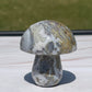 Ocean Jasper Crystal Mushroom Carving: Meditation Stone Gift