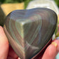 Rainbow Obsidian Heart