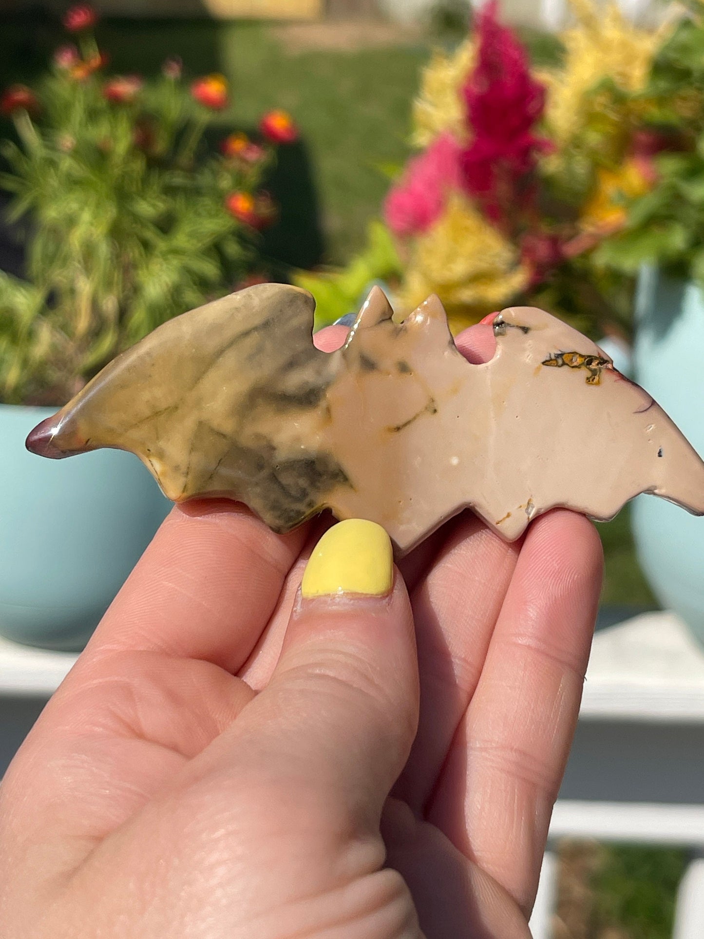 Mookaite Jasper Bat Carving