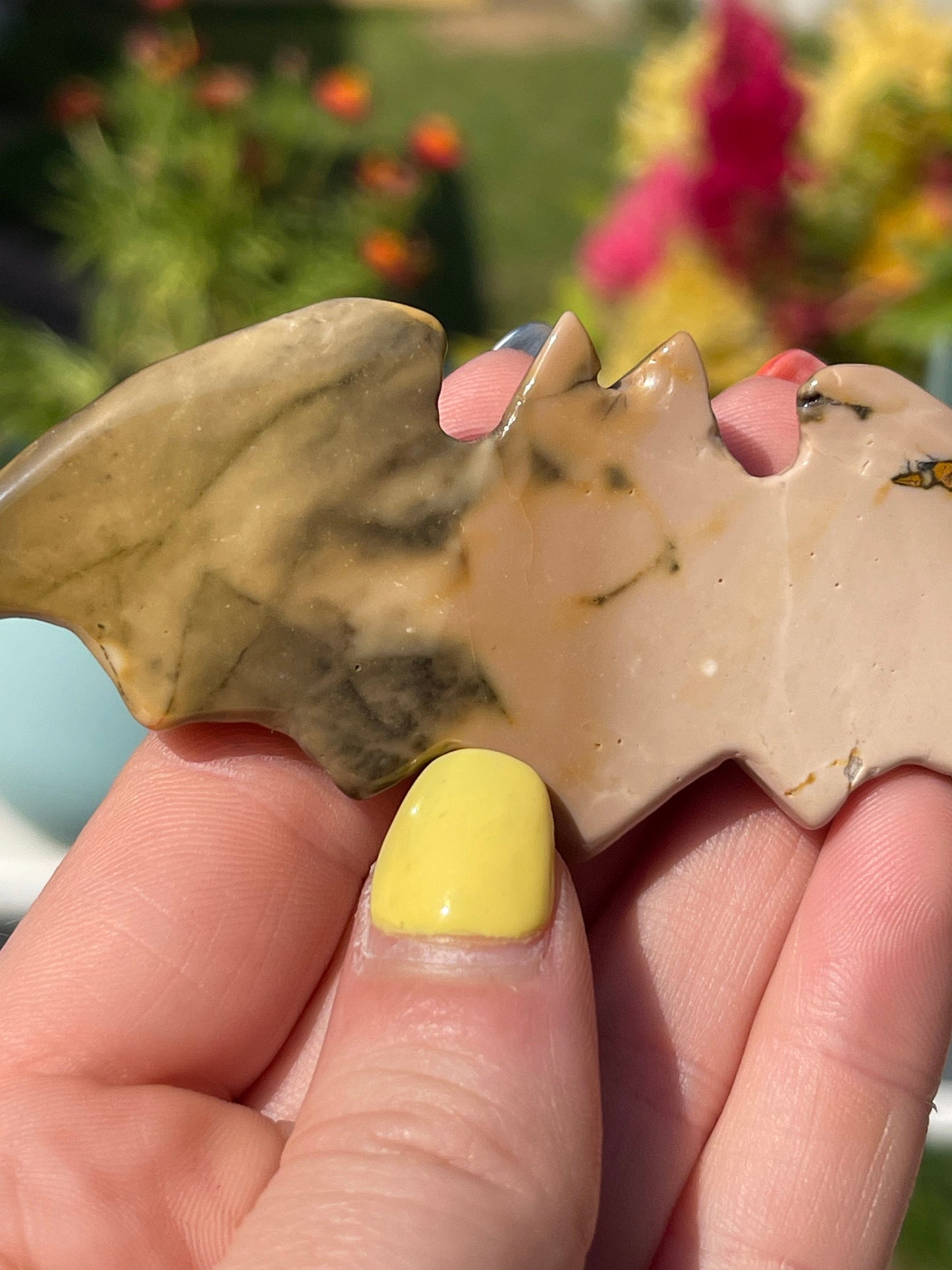 Mookaite Jasper Bat Carving