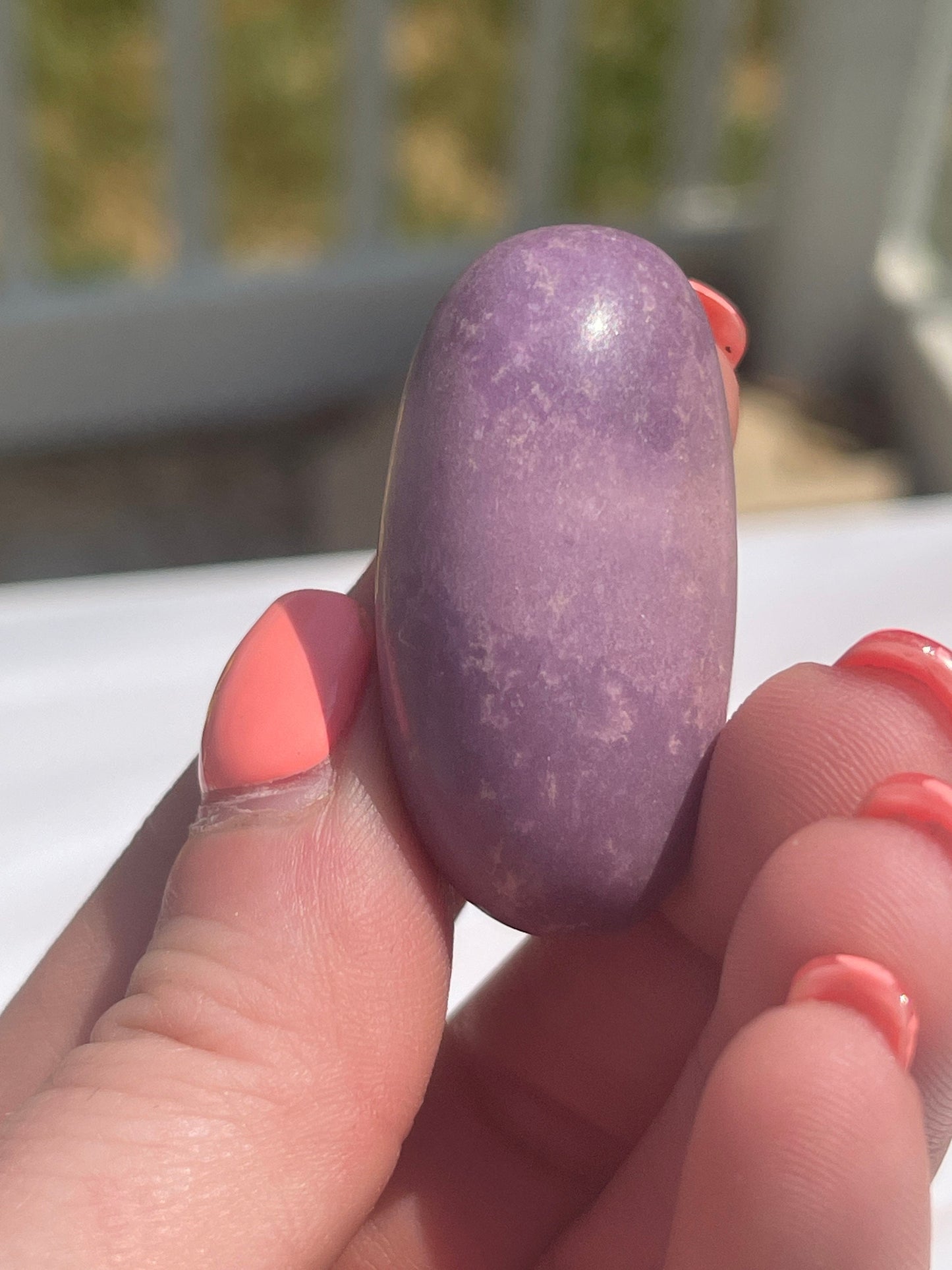 Phosphosiderite Crystal Tumbled Stone: Pocket Stone Carving