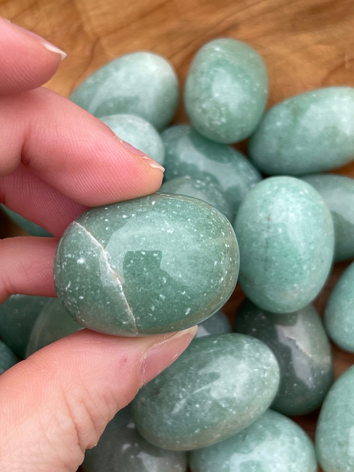 Green Aventurine Tumbled Stone: Abundance, Prosperity, Luck