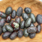 Dragon Stone Tumbled Stone: Red & Green Piemontite Epidote
