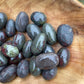 Dragon Stone Tumbled Stone: Red & Green Piemontite Epidote