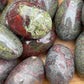 Dragon Stone Tumbled Stone: Red & Green Piemontite Epidote