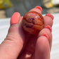 Mini Carnelian Crystal Sphere: Root Chakra Stone