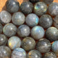 Mini Labradorite Crystal Sphere: Pocket Meditation Stone