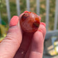 Mini Carnelian Crystal Sphere: Root Chakra Stone