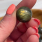 Mini Labradorite Crystal Sphere: Pocket Meditation Stone