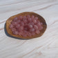 1 Dark Rose Quartz Tumbled Stone with Flash