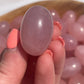 1 Dark Rose Quartz Tumbled Stone with Flash