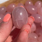1 Dark Rose Quartz Tumbled Stone with Flash