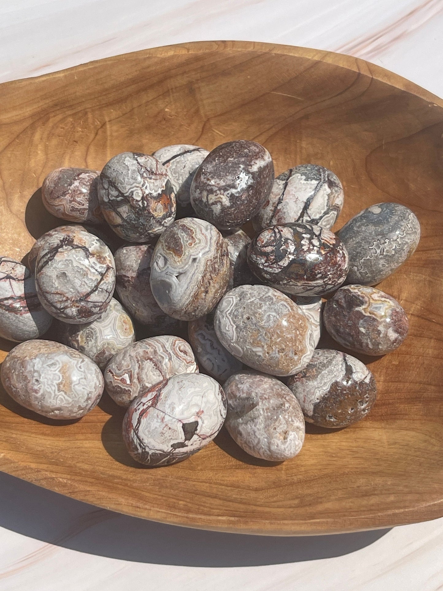 Mexican Crazy Lace Agate Tumbled Stone