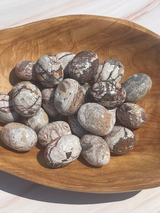 Mexican Crazy Lace Agate Tumbled Stone