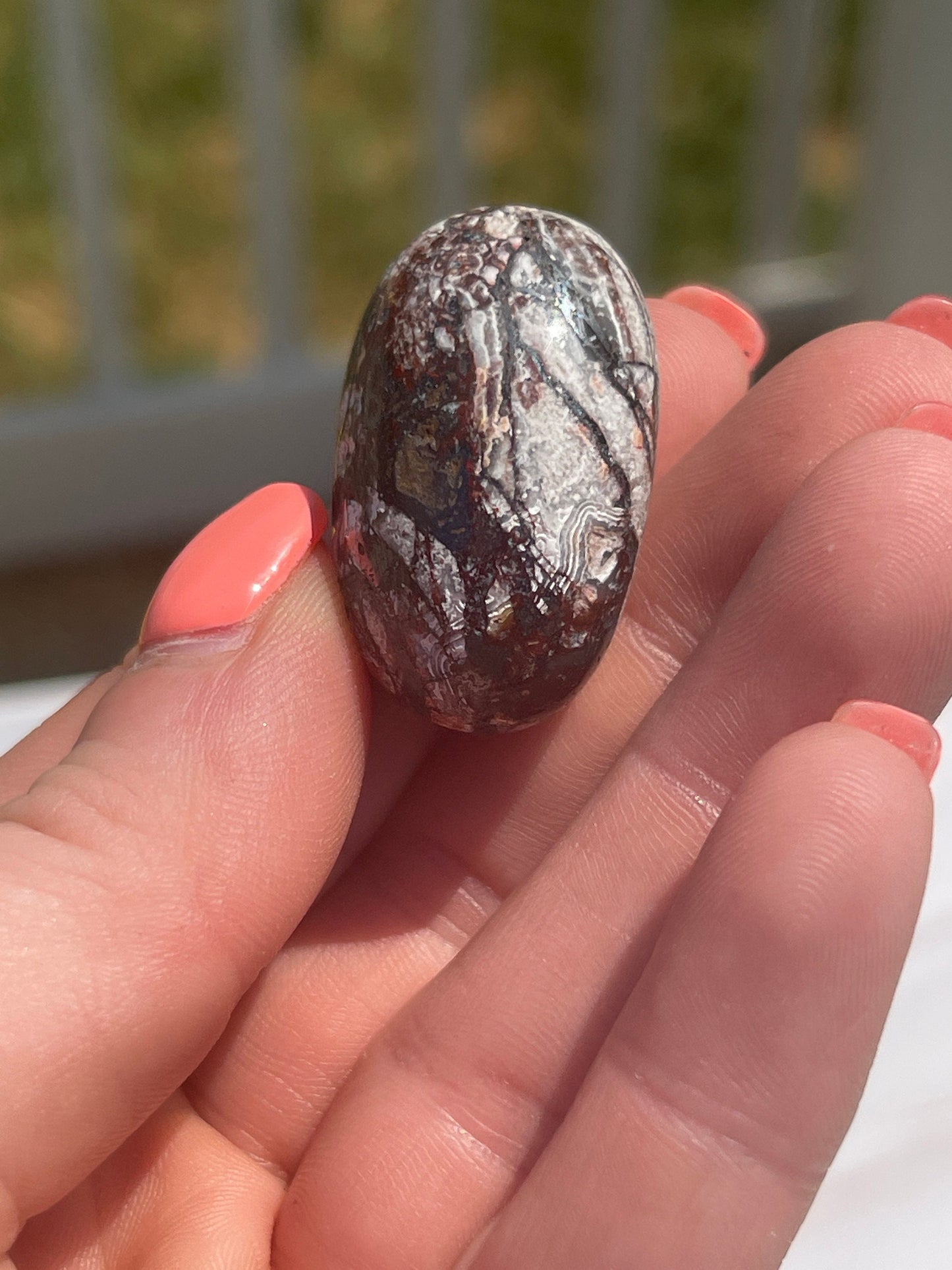 Mexican Crazy Lace Agate Tumbled Stone
