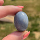 Angelite Tumbled Stone: Calming Meditation Crystal, Pocket Stone
