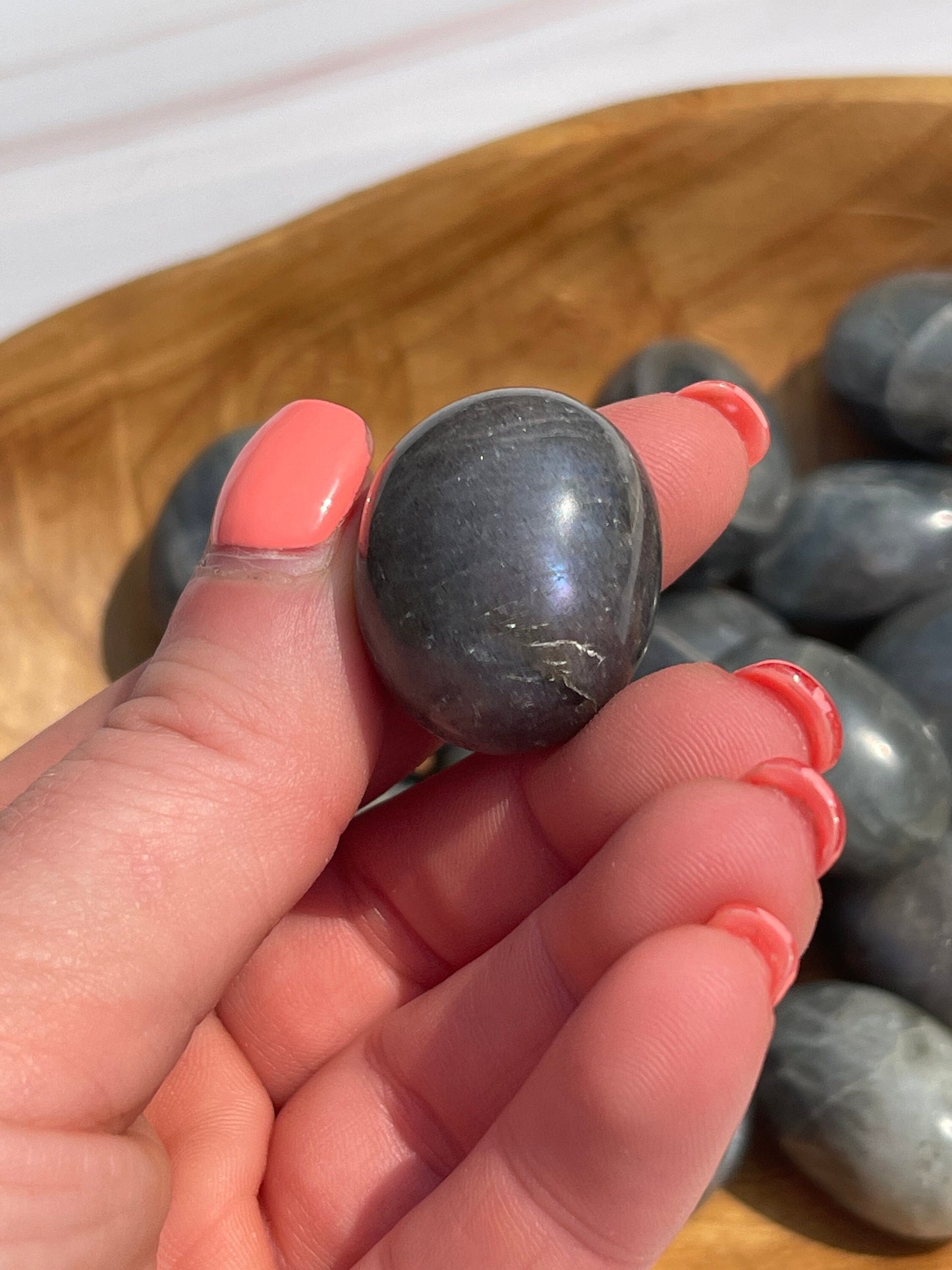 Labradorite Tumbled Stone: Pocket Meditation Crystal